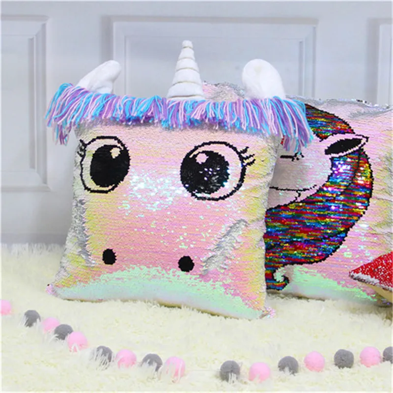 New Home Decor Unicorn Pillows for Sofa Double-sided Embroidery Cushion Covers Sequins Pillowcase DropShipping Icosy
New Home Decor Unicorn Pillows for Sofa Double-sided Embroidery Cushion Covers Sequins Pillowcase DropShipping Icosy