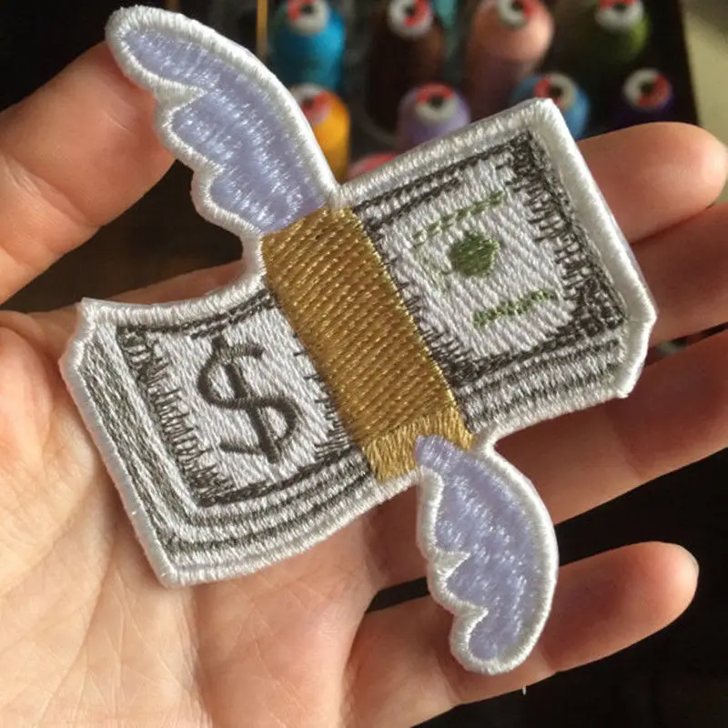 Flying Money Patch Embroidered Appliqued Sewing Iron On Arm Badge Decor For Jeans Clothing Clothes
Flying Money Patch Embroidered Appliqued Sewing Iron On Arm Badge Decor For Jeans Clothing Clothes
