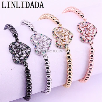 10Pcs Mixed Color Micro Pave Setting CZ Heart Connector Charm Adjustable Briaded Macrame Bracelets For Women Jewelry
10Pcs Mixed Color Micro Pave Setting CZ Heart Connector Charm Adjustable Briaded Macrame Bracelets For Women Jewelry