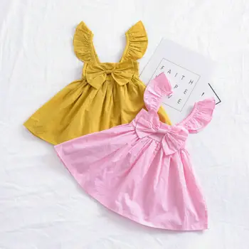 9M-3T Toddler Kids Baby Girl Ruffle Bow Dress Princess Short Sleeve Children's Clothes Summer Dress Outfits 2019
9M-3T Toddler Kids Baby Girl Ruffle Bow Dress Princess Short Sleeve Children's Clothes Summer Dress Outfits 2019