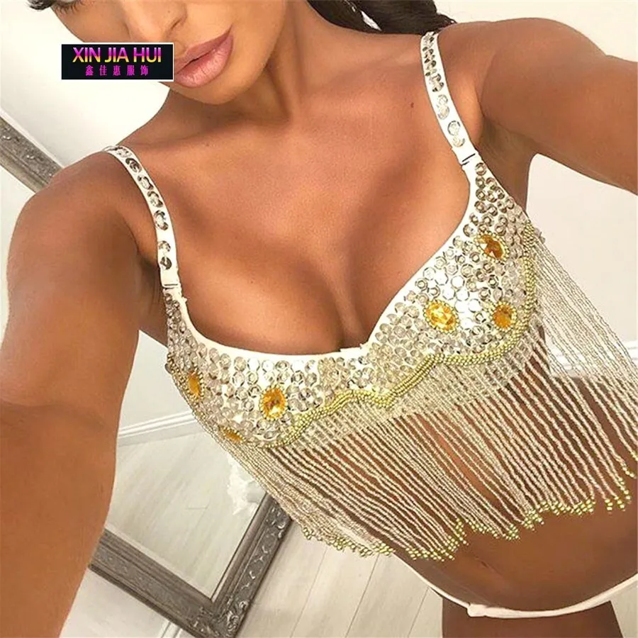 Nightclub Paillette Tassels Show Serve Woman Belt Belly Dance Indian Sexy Jewelry Bellydance Costume Crop Top Bras For Women
Nightclub Paillette Tassels Show Serve Woman Belt Belly Dance Indian Sexy Jewelry Bellydance Costume Crop Top Bras For Women