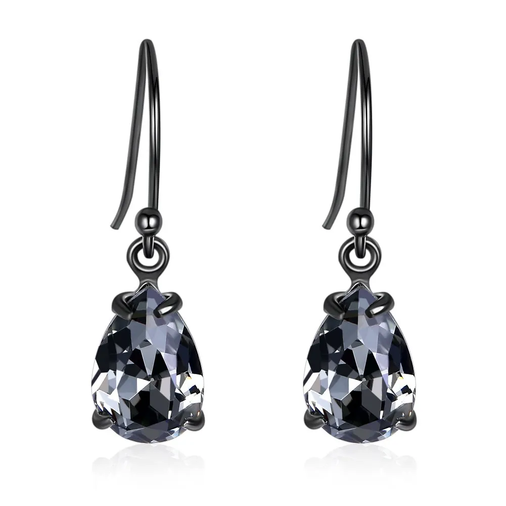 Women Crystals From Swarovski Water Drop Pendant Stud Earrings 925 Sterling Silver Retro Gun Color Crystal Earrings Bamoer
Women Crystals From Swarovski Water Drop Pendant Stud Earrings 925 Sterling Silver Retro Gun Color Crystal Earrings Bamoer
