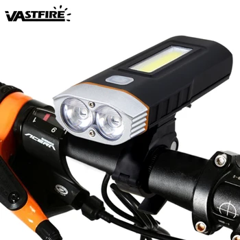 Waterproof USB Bike Light 2 XM-L T6/COB LED Front Bike Headlight with Built-in Rechargeable Battery for Safety Night Cycling
Waterproof USB Bike Light 2 XM-L T6/COB LED Front Bike Headlight with Built-in Rechargeable Battery for Safety Night Cycling