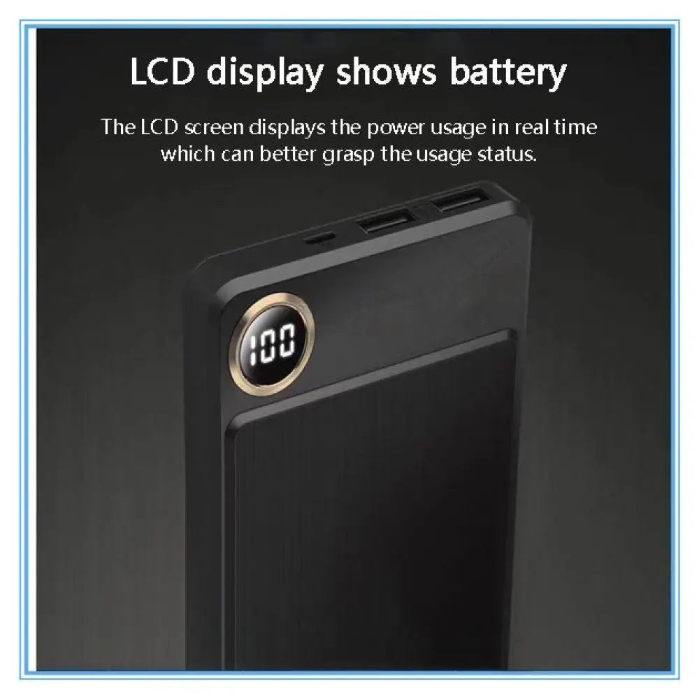20000mAh power bank Dual USB Fast Polymer battery External Battery Charger Mobile Phone Portable Charging For iphone For xiaomi
20000mAh power bank Dual USB Fast Polymer battery External Battery Charger Mobile Phone Portable Charging For iphone For xiaomi