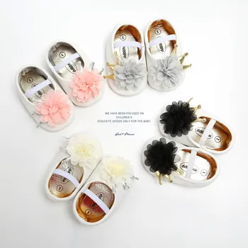 4 colors flower crown pu leather baby shoes moccasins newborn girls princess shoes first walkers soft infants crib shoes.CX106A 
4 colors flower crown pu leather baby shoes moccasins newborn girls princess shoes first walkers soft infants crib shoes.CX106A
