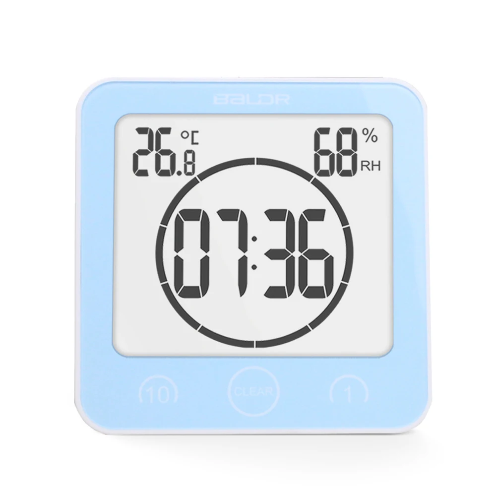 Waterproof Bathroom Clock Thermometer Wall Mount Electronic Clock Digital Clocks Temperature Hygrometer Clock
Waterproof Bathroom Clock Thermometer Wall Mount Electronic Clock Digital Clocks Temperature Hygrometer Clock