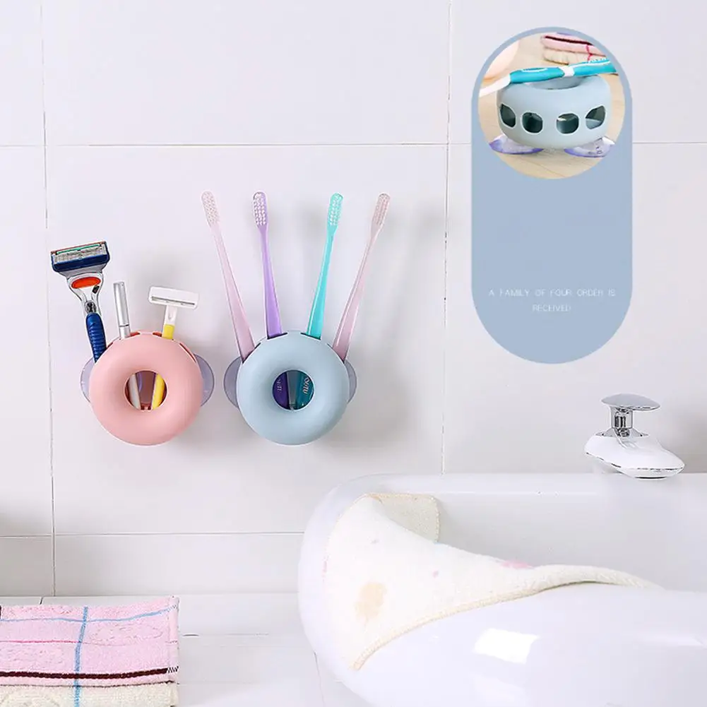 Toothbrush Holder 4 Holes Toothbrush Wall Mount Holder Sucker Suction Organizer Home Bathroom Accessories
Toothbrush Holder 4 Holes Toothbrush Wall Mount Holder Sucker Suction Organizer Home Bathroom Accessories