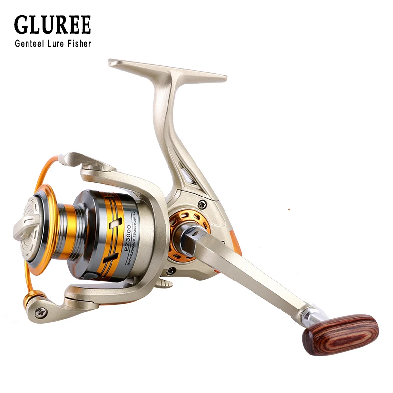 GLUREE Fishing Spinning Reel Carp Fishing Reel 12BB 5.2:1 Metal Line Cup Left/Right Handle Fresh/Saltwater Wheel EZ1000~EZ6000
GLUREE Fishing Spinning Reel Carp Fishing Reel 12BB 5.2:1 Metal Line Cup Left/Right Handle Fresh/Saltwater Wheel EZ1000~EZ6000