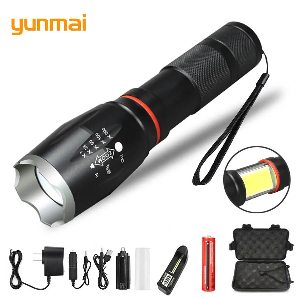 2019 New Multifunction Led Flashlight 8000 Lumens T6 Torch Hidden Cob Design Flashlight Tail Super Magnet Design Camping Lamp
2019 New Multifunction Led Flashlight 8000 Lumens T6 Torch Hidden Cob Design Flashlight Tail Super Magnet Design Camping Lamp