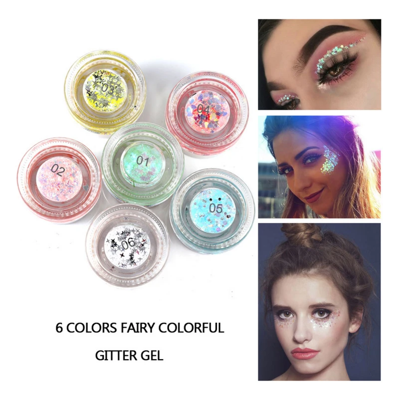 6 Color Glitter Eyeshadow Highlighter Waterproof Pigments White Purple Color Eye Shadow Makeup Metallic Eyeshadow Cosmetic New
6 Color Glitter Eyeshadow Highlighter Waterproof Pigments White Purple Color Eye Shadow Makeup Metallic Eyeshadow Cosmetic New