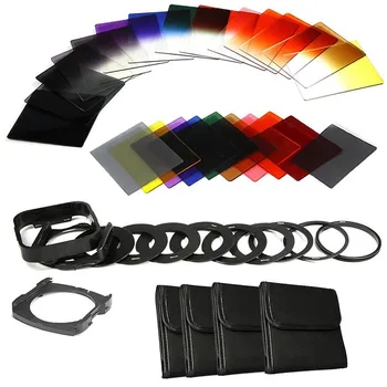 Gosear 40PCS Square Full Graduated Color Lens Filters Kit with Adapter Holder for SLR DSLR Camera Landscape Scenery Photography
Gosear 40PCS Square Full Graduated Color Lens Filters Kit with Adapter Holder for SLR DSLR Camera Landscape Scenery Photography