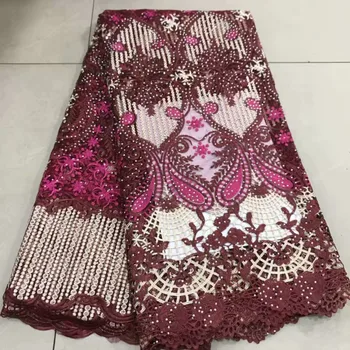 High quality 2019 African french net lace fabric embroidered Nigerian tulle mesh laces fabrics chemical guipure cord lace stones
High quality 2019 African french net lace fabric embroidered Nigerian tulle mesh laces fabrics chemical guipure cord lace stones