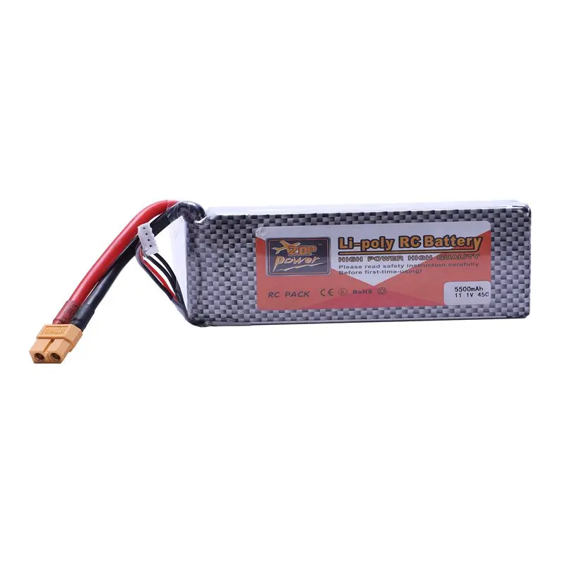 ZOP POWER 11.1V 5500mah 3S 45C Lipo Battery XT60 Plug With Remote Battery Monitor
ZOP POWER 11.1V 5500mah 3S 45C Lipo Battery XT60 Plug With Remote Battery Monitor
