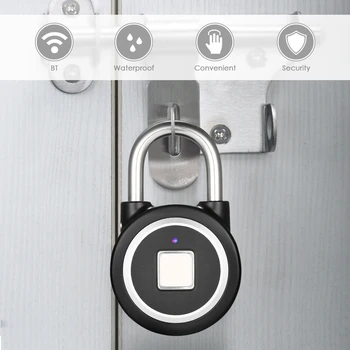 Smart Door Lock BT Keyless Fingerprint Lock Cabinet Waterproof APP/Fingerprint Unlock Anti-Theft Padlock Door Luggage Case Lock
Smart Door Lock BT Keyless Fingerprint Lock Cabinet Waterproof APP/Fingerprint Unlock Anti-Theft Padlock Door Luggage Case Lock