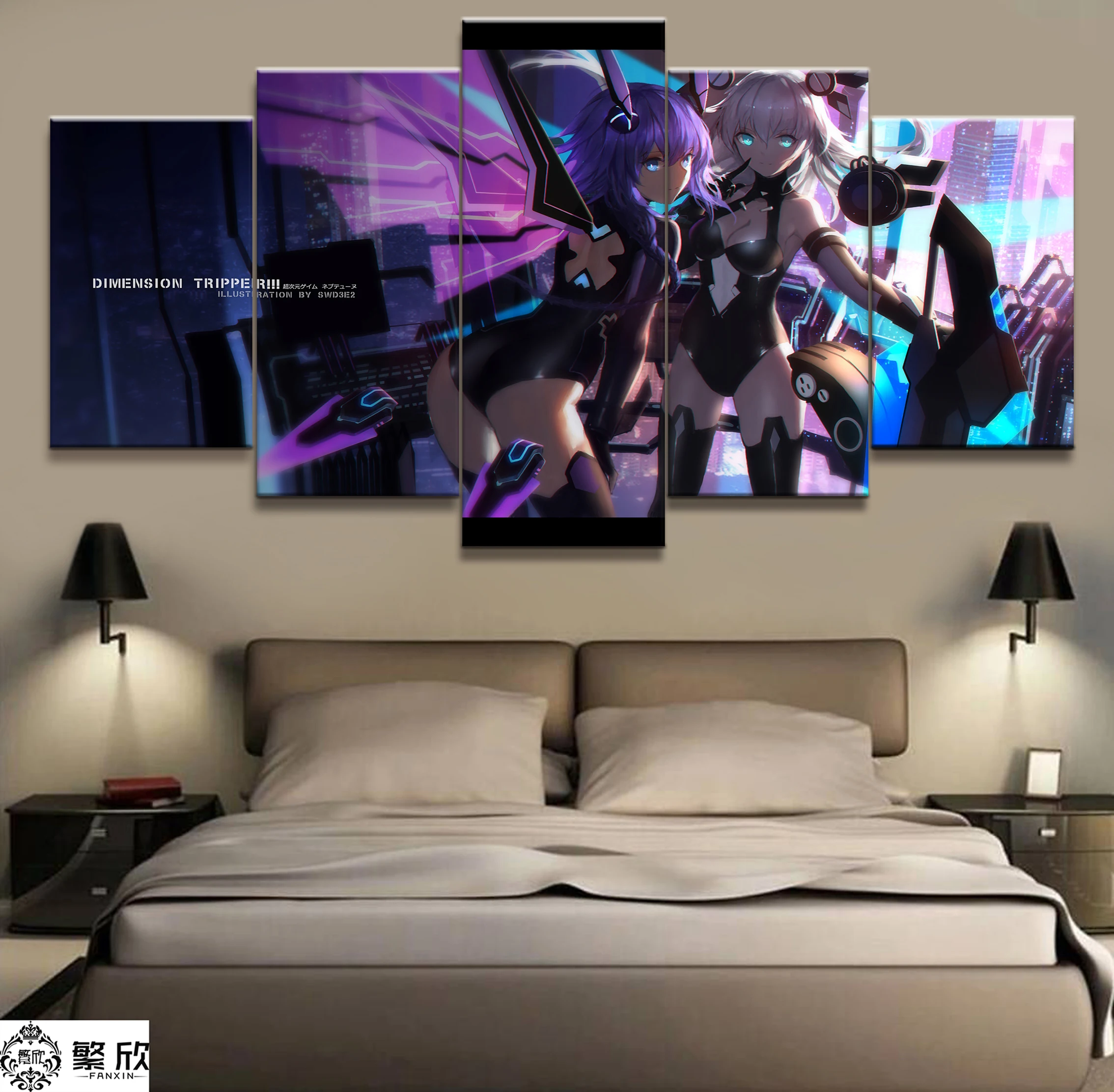 Home Decor Modular Canvas Picture 5 Piece Hyperdimension Neptunia Game Painting Poster Wall For Home Canvas Painting Wholesale
Home Decor Modular Canvas Picture 5 Piece Hyperdimension Neptunia Game Painting Poster Wall For Home Canvas Painting Wholesale