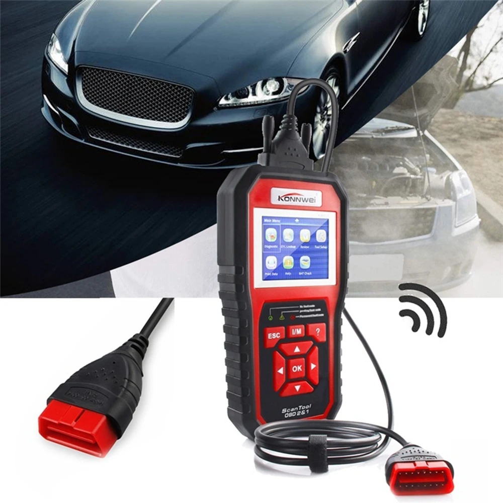 New KONNWEI Universal OBD2 OBD Scanner Code Reader Car Code Scan Diagnostic Tool Auto Code-reader
New KONNWEI Universal OBD2 OBD Scanner Code Reader Car Code Scan Diagnostic Tool Auto Code-reader