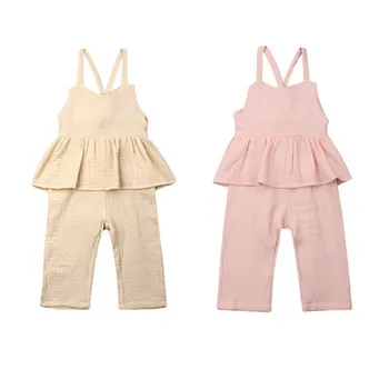 Summer Children Jumpsuit 2019 Hot Sale Toddler Baby Girl Ruffles Jumpsuit Sleeveless Suspenders Bodysuit One-Pieces Outfit 1-6Y
Summer Children Jumpsuit 2019 Hot Sale Toddler Baby Girl Ruffles Jumpsuit Sleeveless Suspenders Bodysuit One-Pieces Outfit 1-6Y