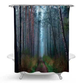 Natural Forest Scenic Polyester Shower Curtains Washable High Quality Colorful Curtains for Bathroom Shower Home Bathroom Decor
Natural Forest Scenic Polyester Shower Curtains Washable High Quality Colorful Curtains for Bathroom Shower Home Bathroom Decor