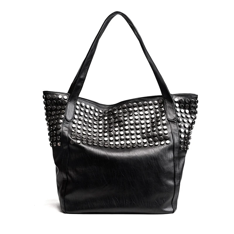 NEW-Big Bag For Women Summer Shopper Bag Tote Rivet Large Capacity Soft Leather Casual Black Handbag Ladies Sling Bag
NEW-Big Bag For Women Summer Shopper Bag Tote Rivet Large Capacity Soft Leather Casual Black Handbag Ladies Sling Bag