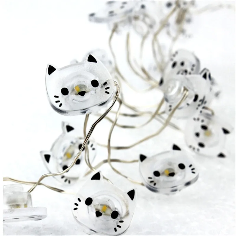 CLAITE 2M 20 LED Cat String Light Battery Operated Fairy Christmas Wedding String Light for Party Home Decoration
CLAITE 2M 20 LED Cat String Light Battery Operated Fairy Christmas Wedding String Light for Party Home Decoration