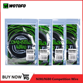 Original Wotofo Ni80 Ni90 Competition Wire Replacement Heating Coil Wire 6M 20FT 23G 24G 26G For Vape Tank Atomizer RDA RTA
Original Wotofo Ni80 Ni90 Competition Wire Replacement Heating Coil Wire 6M 20FT 23G 24G 26G For Vape Tank Atomizer RDA RTA