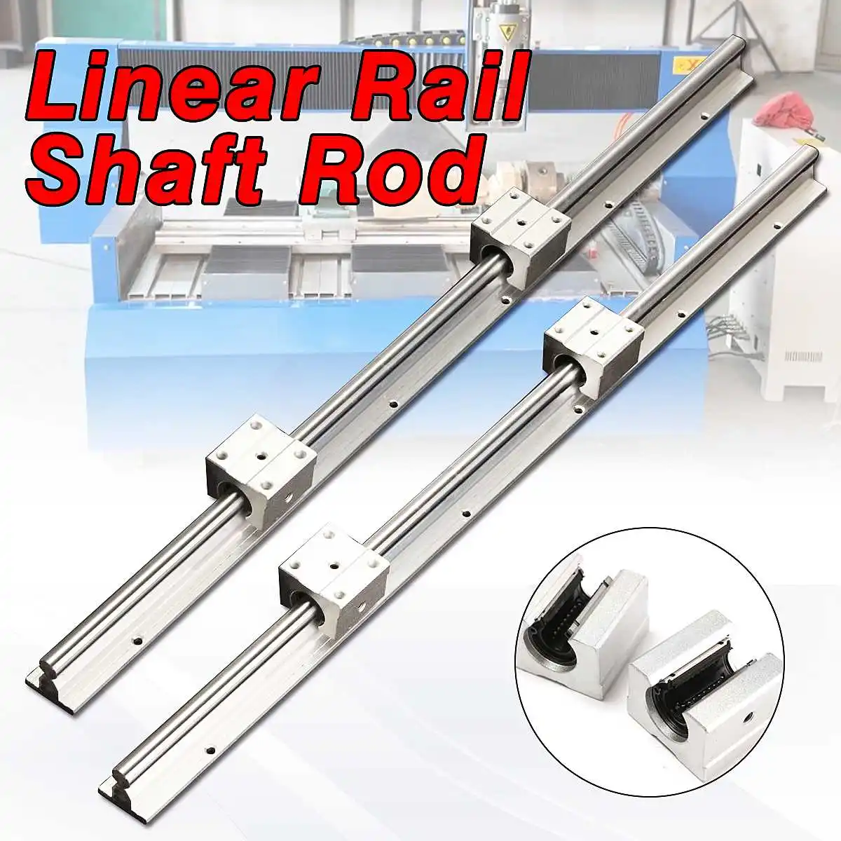 SBR12-600mm Fully Supported 12MM Linear Bearing Rails Shaft Rod+2x SBR12UU Block Linear Guides
SBR12-600mm Fully Supported 12MM Linear Bearing Rails Shaft Rod+2x SBR12UU Block Linear Guides