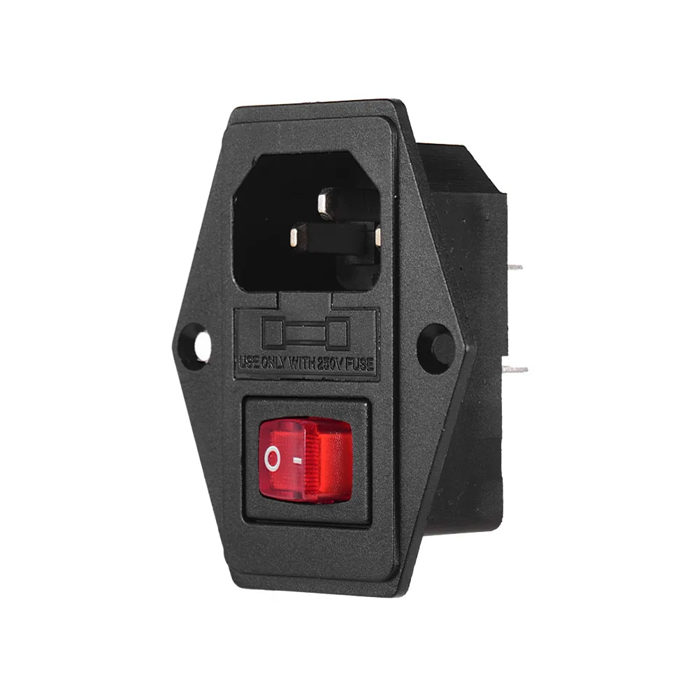 Creality 3D Inlet Module Plug Fuse Switch Male Power Socket 10A 250V 3Pin for CR-10 Series Ender-3 3D Printer, 1pcs
Creality 3D Inlet Module Plug Fuse Switch Male Power Socket 10A 250V 3Pin for CR-10 Series Ender-3 3D Printer, 1pcs