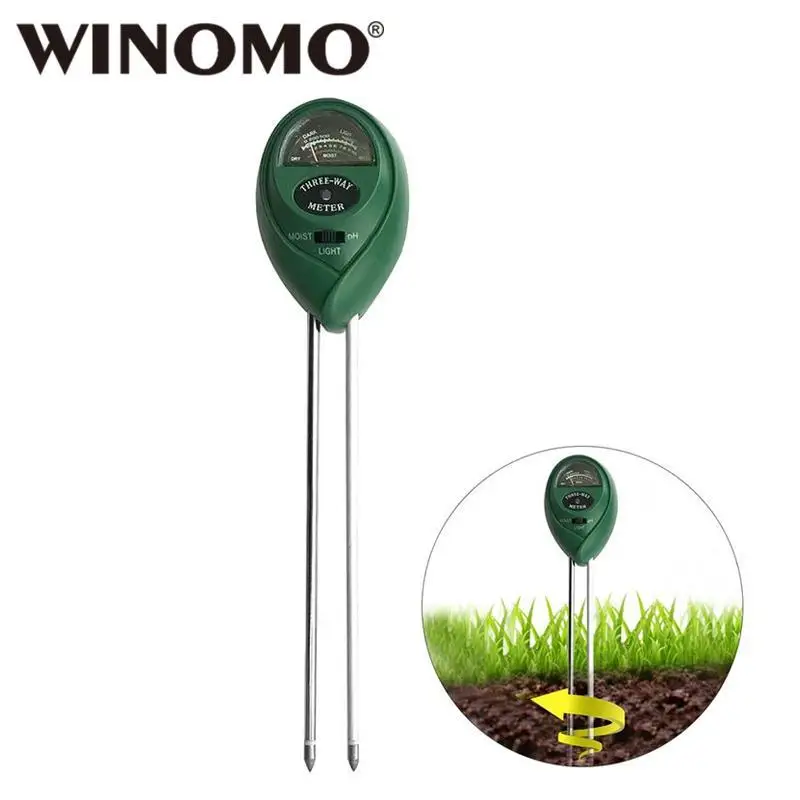 WINOMO 3 in 1 Soil Tester Kit Soil Moisture Meter Indoor Outdoor Sunlight PH Acidity for Garden Farm Lawn Planter (Green)
WINOMO 3 in 1 Soil Tester Kit Soil Moisture Meter Indoor Outdoor Sunlight PH Acidity for Garden Farm Lawn Planter (Green)