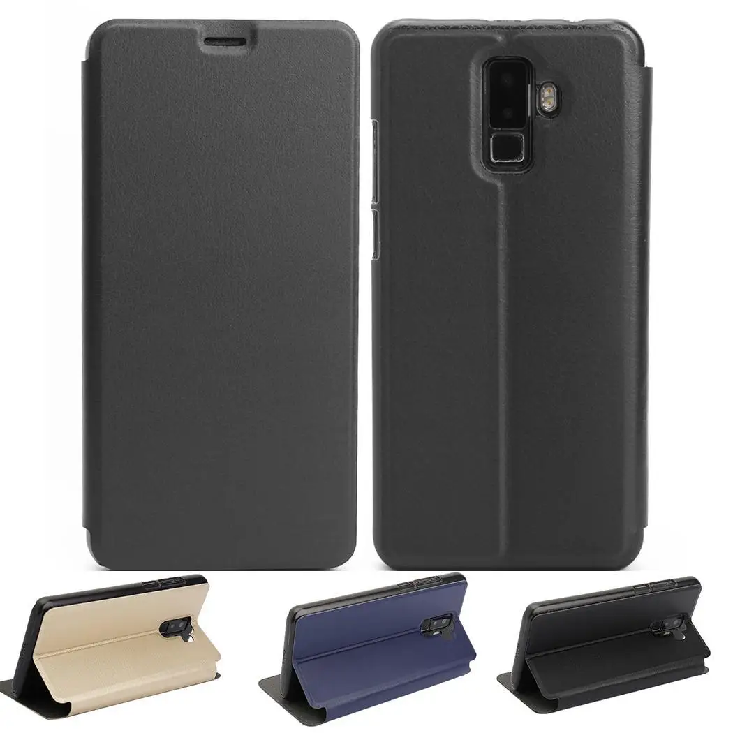 Leather Bracket Cover Scratch Resistance Phone Gold Blue Black Case Holder For Leagoo M9 |