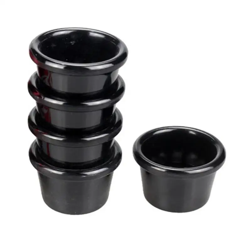 

6CM American Tableware Cafe Lounge Bar Special Black Melamine Sauce Cup Sauce Cup Small Bowl