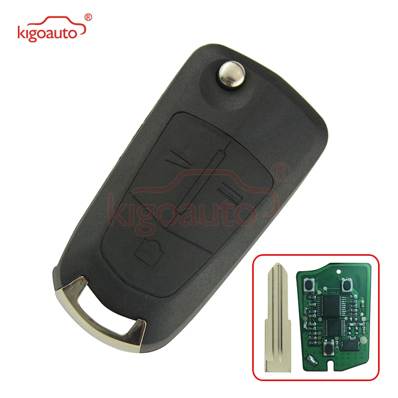 Kigoauto Flip remote car key 3 button DWO5 434Mhz for Opel Antara 2008 2009 2010
Kigoauto Flip remote car key 3 button DWO5 434Mhz for Opel Antara 2008 2009 2010