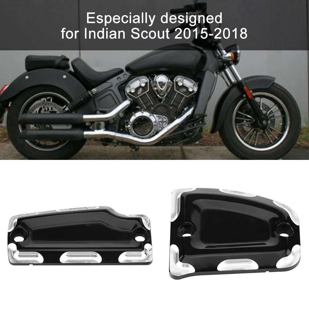 Motorcycle Front&Rear Billet Master Cylinder Covers Aluminum alloy Universal for Indian Scout Sixty 2015 2016 2017 2018 Black
Motorcycle Front&Rear Billet Master Cylinder Covers Aluminum alloy Universal for Indian Scout Sixty 2015 2016 2017 2018 Black