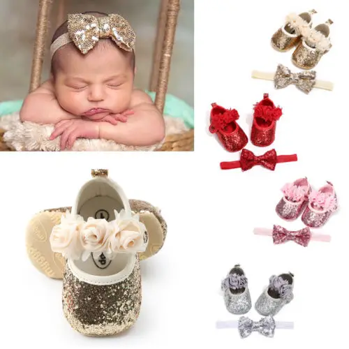 Princess Baby Girl Kids Sequins Floral Shoes+Headband 2Pcs Set Cute Toddler Girls Soft Sole Shoes Mocassins Infantil Prewalker
Princess Baby Girl Kids Sequins Floral Shoes+Headband 2Pcs Set Cute Toddler Girls Soft Sole Shoes Mocassins Infantil Prewalker