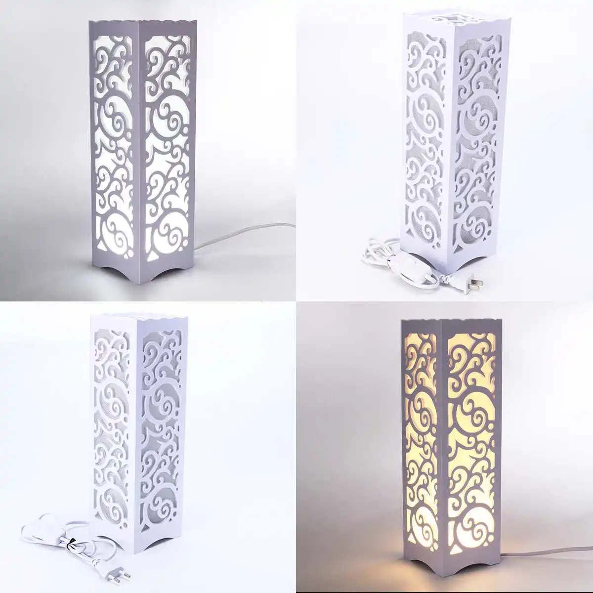 Classic Wooden Desk Bedside Lighting Electric Modern LED Table Lamp Openwork Carved Study Bedroom Decoration Night Light
Classic Wooden Desk Bedside Lighting Electric Modern LED Table Lamp Openwork Carved Study Bedroom Decoration Night Light