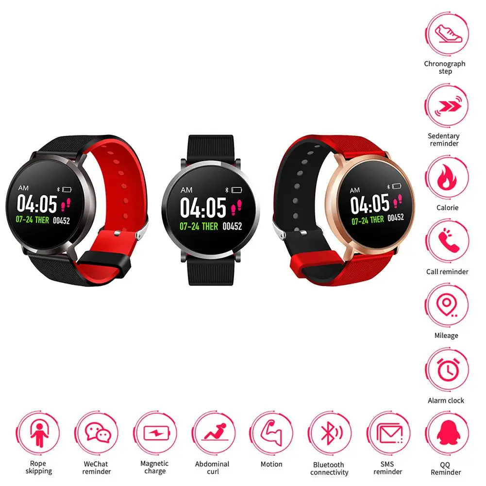 Bluetooth Smart Bracelet Round Screen Heart Rate Blood Pressure Monitoring Sports Health Smart Watch Wholesale Purchasing
Bluetooth Smart Bracelet Round Screen Heart Rate Blood Pressure Monitoring Sports Health Smart Watch Wholesale Purchasing