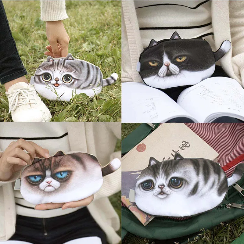 Cute Cat Face Printed Zipper Coin Purses For Kids Students Pencilcase Cartoon Wallet Bag coin Pouch Children Purse Holder
Cute Cat Face Printed Zipper Coin Purses For Kids Students Pencilcase Cartoon Wallet Bag coin Pouch Children Purse Holder