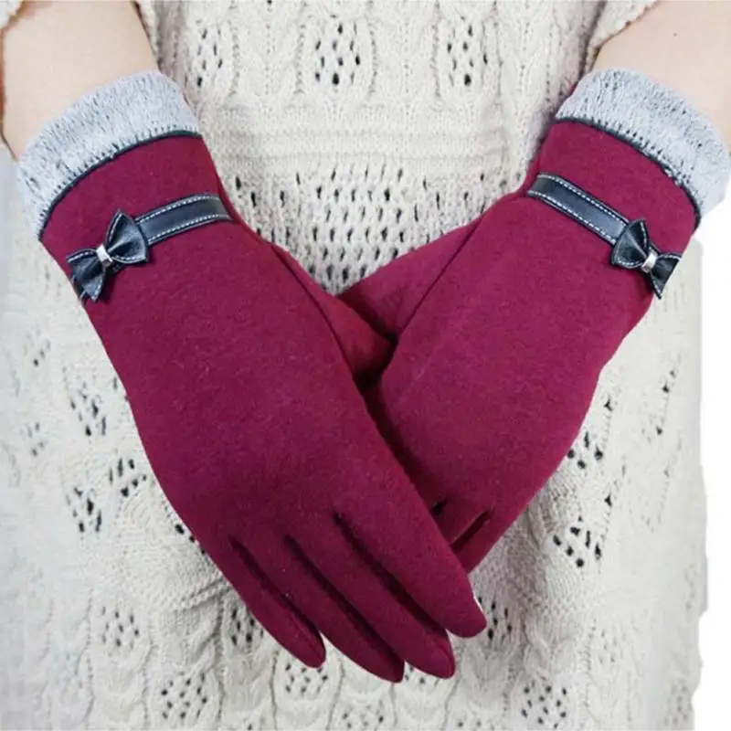 2019 New Fashion Women Gloves Autumn Winter Gloves Cute Bow Warm warmer Mitts Full Finger Mittens Ladies Female Gloves #H
2019 New Fashion Women Gloves Autumn Winter Gloves Cute Bow Warm warmer Mitts Full Finger Mittens Ladies Female Gloves #H