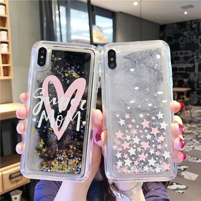 YiKELO Case For iPhone 8 6 6S 7 Plus X XS XR MAX Cute Love Heart Star White Dynamic Liquid Glitter Quicksand Phone Back Cover
YiKELO Case For iPhone 8 6 6S 7 Plus X XS XR MAX Cute Love Heart Star White Dynamic Liquid Glitter Quicksand Phone Back Cover