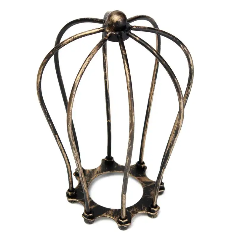 Metal Iron Wire Lamp Base Retro Vintage Industrial Pendant Light Lamp Shade Bulb Cage Guard Bronzed Lamp Cover Decor
Metal Iron Wire Lamp Base Retro Vintage Industrial Pendant Light Lamp Shade Bulb Cage Guard Bronzed Lamp Cover Decor