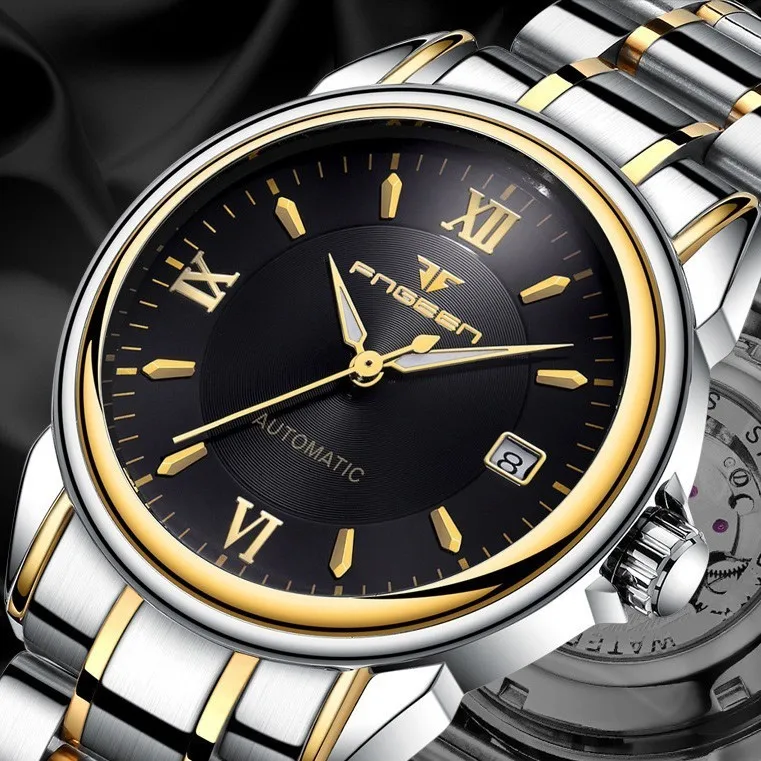 FNGEEN Full Automatic Watch Men Gold Mechanical Watches Waterproof Luminous Hands With Date Calendar montre automatique homme
FNGEEN Full Automatic Watch Men Gold Mechanical Watches Waterproof Luminous Hands With Date Calendar montre automatique homme
