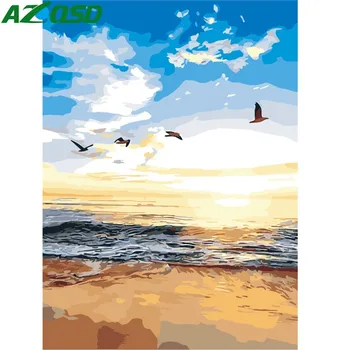 AZQSD Painting By Numbers Paint Sea Beach DIY Canvas Picture Hand Painted Oil Painting Sky Home Decoration SZYH6259
AZQSD Painting By Numbers Paint Sea Beach DIY Canvas Picture Hand Painted Oil Painting Sky Home Decoration SZYH6259