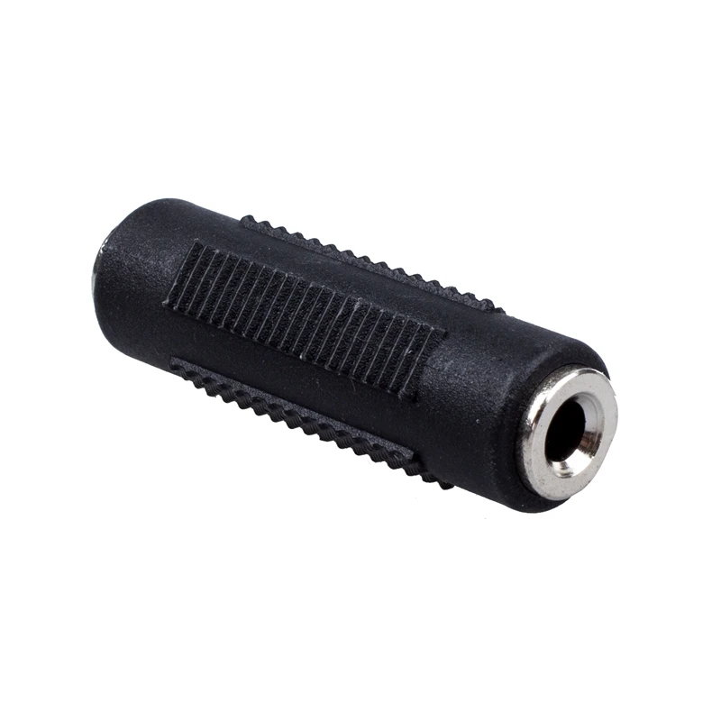 3.5mm Female to Female Coupler Splice together two stereo audio cables Extra grippy casing is easy to install/remove Coupler
3.5mm Female to Female Coupler Splice together two stereo audio cables Extra grippy casing is easy to install/remove Coupler