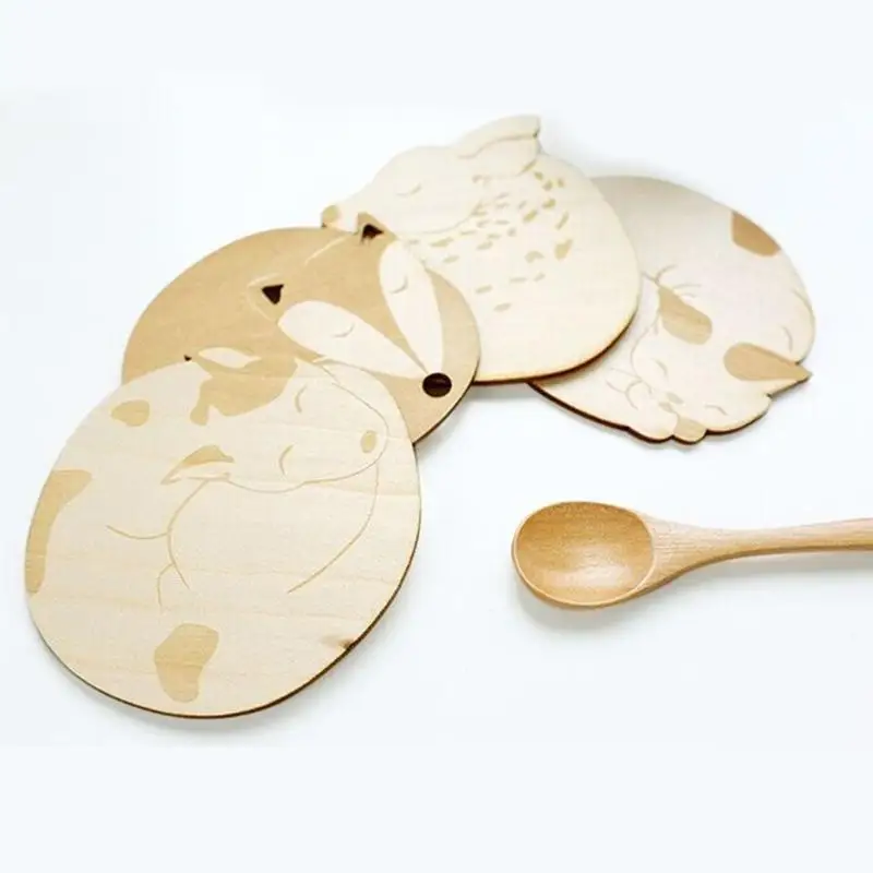 Cup Mat Coaster Heat Insulated Cartoon Tablemat Pad Hot Sale 1PC Wooden Home Supplies Placemat
Cup Mat Coaster Heat Insulated Cartoon Tablemat Pad Hot Sale 1PC Wooden Home Supplies Placemat