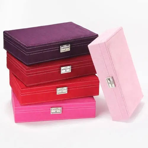 Large Jewelry Box Velvet Large Earrings Ring Necklace Storage Organize Case Fashion Flannel Storage Boxes Organizer
Large Jewelry Box Velvet Large Earrings Ring Necklace Storage Organize Case Fashion Flannel Storage Boxes Organizer