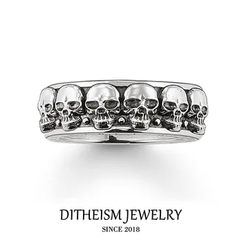 Wedding Eternity Rings Large Skulls Skeleton, 2018 New 925 Sterling Silver Fashion Jewelry Trendy Punk Gift For Women and Men
Wedding Eternity Rings Large Skulls Skeleton, 2018 New 925 Sterling Silver Fashion Jewelry Trendy Punk Gift For Women and Men