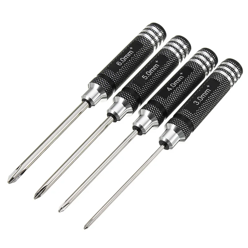 YZ-010 4Pcs/set 3.0/4.0/5.0/6.0mm Phillips Screwdriver Steel Tool Set with Black Round Hand Shank For RC Model Mini Hand Tool
YZ-010 4Pcs/set 3.0/4.0/5.0/6.0mm Phillips Screwdriver Steel Tool Set with Black Round Hand Shank For RC Model Mini Hand Tool