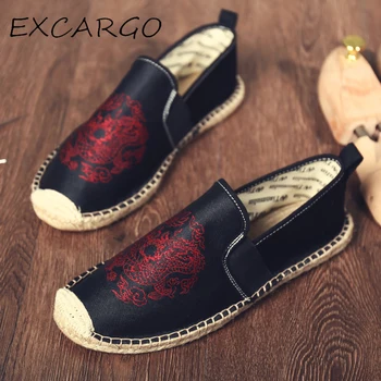 EXCARGO White Men Shoes Embriodery Hemp Sneakers For Men 2019 New Shoes Men Summer Breathable Flats Slip On Loafers Red Sneakers
EXCARGO White Men Shoes Embriodery Hemp Sneakers For Men 2019 New Shoes Men Summer Breathable Flats Slip On Loafers Red Sneakers