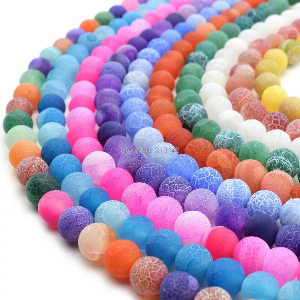 Wholesale Natural Gem Round Frosted Crab Crackle Agate Stone Strand Beads For DIY Bracelet Necklace Jewelry Making 4 6 8 10 12mm
Wholesale Natural Gem Round Frosted Crab Crackle Agate Stone Strand Beads For DIY Bracelet Necklace Jewelry Making 4 6 8 10 12mm