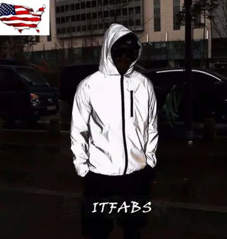 2XL Men's Jacket Autumn Reflective 3M light Hoodies Jackets movement Hip Hop Waterproof Windbreaker hooded Fluorescent Coat Men
2XL Men's Jacket Autumn Reflective 3M light Hoodies Jackets movement Hip Hop Waterproof Windbreaker hooded Fluorescent Coat Men
