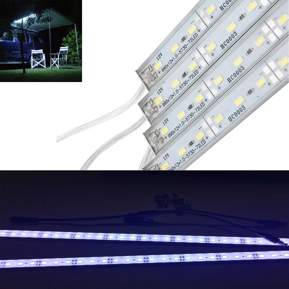 4x12v 50cm LED Waterproof Strip Light Bar Camping Caravan Car Boat Van Clips 5630
4x12v 50cm LED Waterproof Strip Light Bar Camping Caravan Car Boat Van Clips 5630